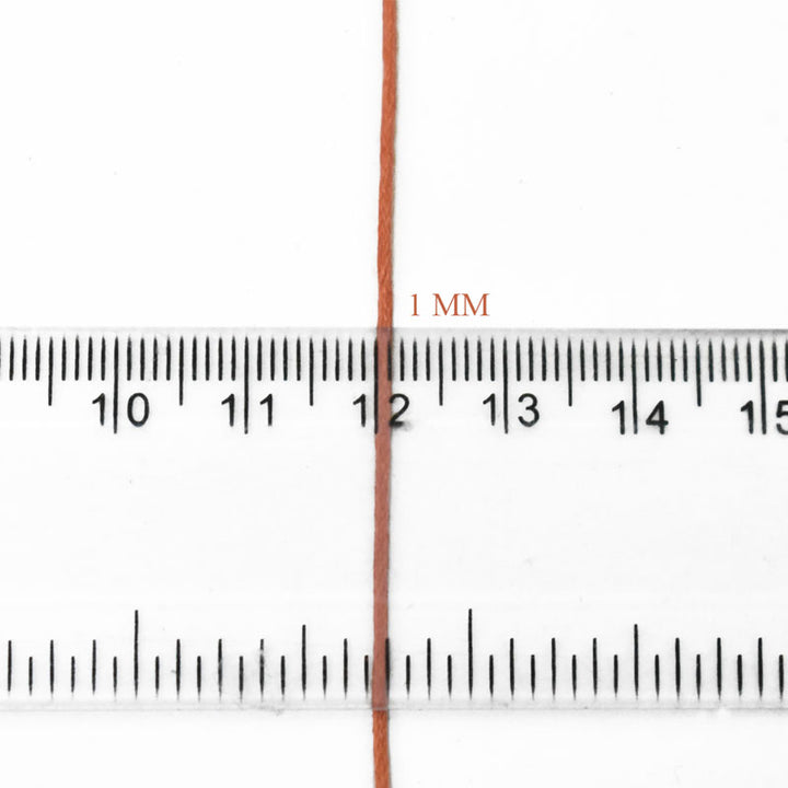  Orange color Waxed Cotton Cord