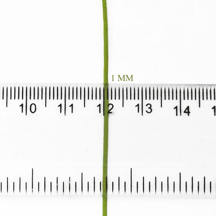  Parrot Green color Waxed Cotton Cord