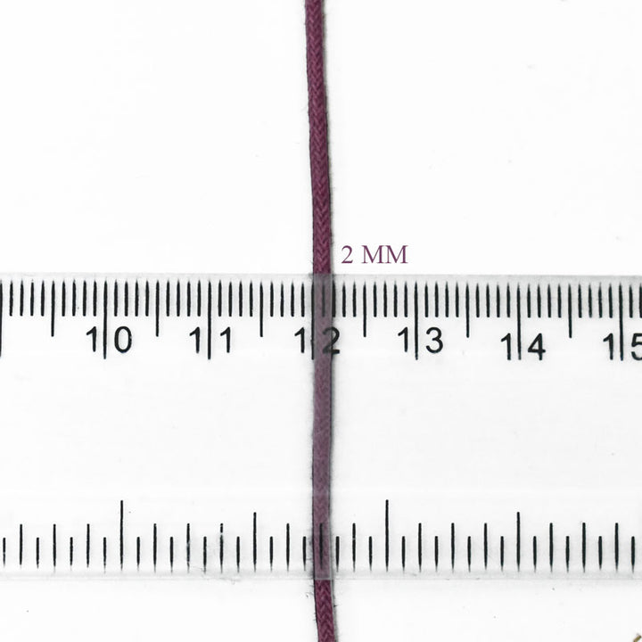 Plum color Waxed Cotton Cord
