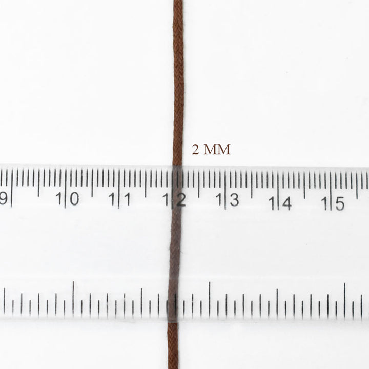 Brown color Waxed Cotton Cord