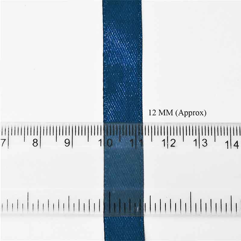 Buy Navy Blue color satin ribbon online at wholesale price ...