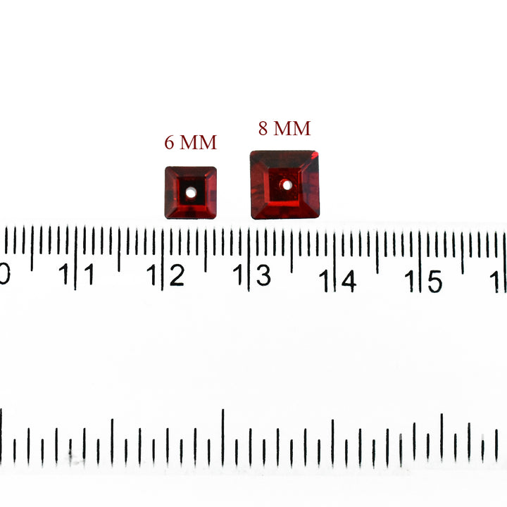Square Shape Glass Crystal Stones