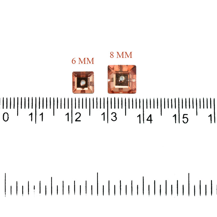 Square Shape Glass Crystal Stones