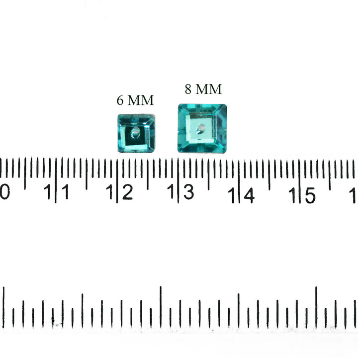 Square Shape Glass Crystal Stones