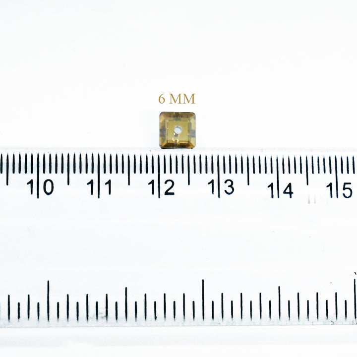 Square Shape Glass Crystal Stones
