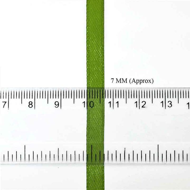 Holy Ribbon Green Buy Green color satin ribbon online at wholesale price ...