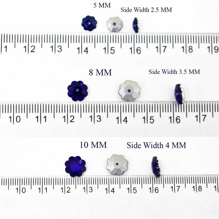 Flower Shape Glass Crystal Stones