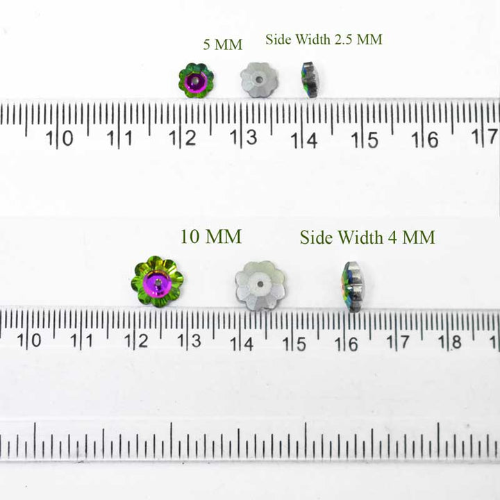  Flower Shape Glass Crystal Stones
