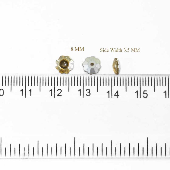 Flower Shape Glass Crystal Stones