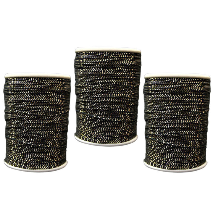 Neem Zari Threads in Black/Champagne Colour
