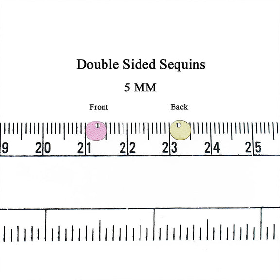 Sequins Color Card Shop 5MM Reversible Sequins in Light Gold and Light Pink color ...