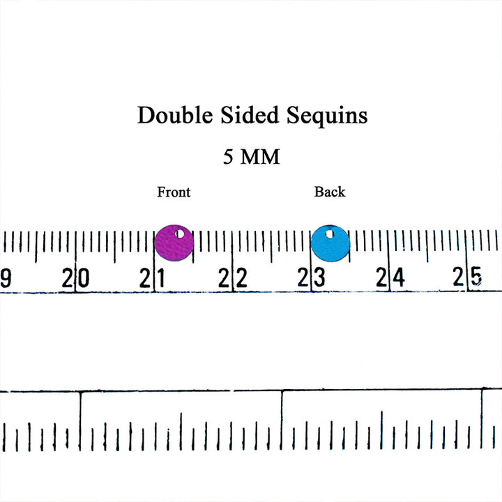 5MM Magenta and Dark Sky Blue color two tone sequins