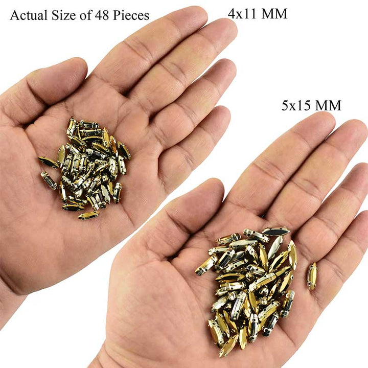 Gold sewing rhinestones 