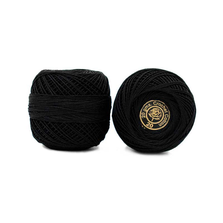 black color crochet thread  