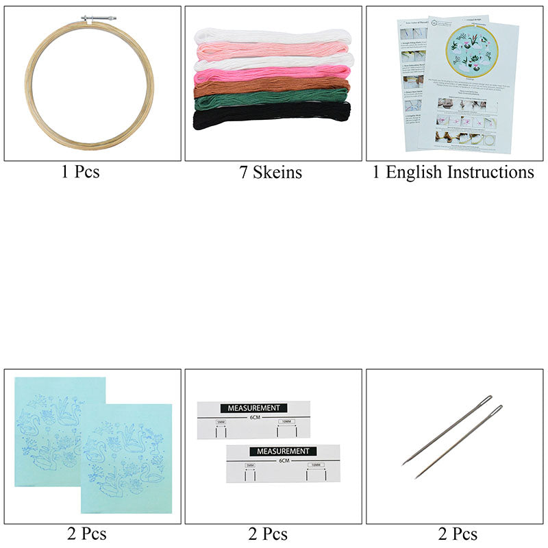 Embroidery Kit for Beginners - Printed Photo Tutorial Pages ...