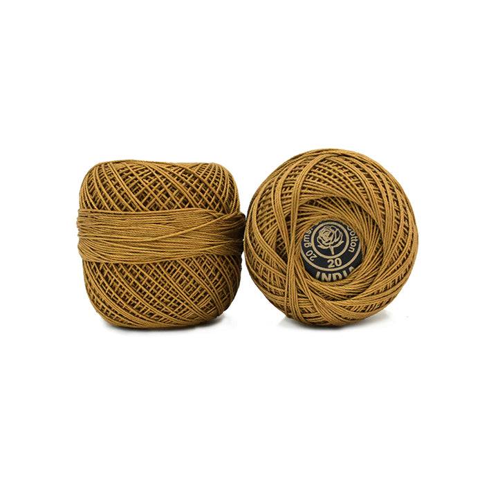  mustard color crochet thread 