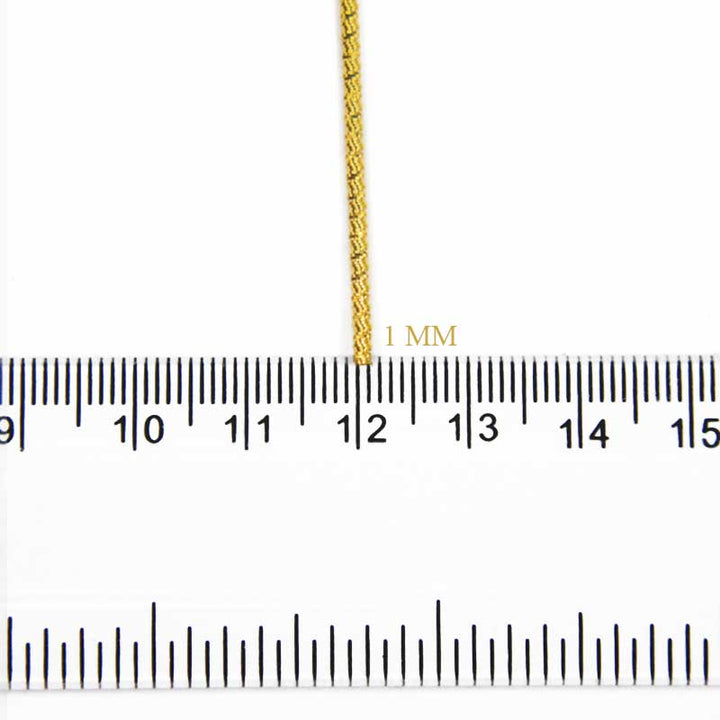 Cut Dabka/French Wire in Yellow Gold Color