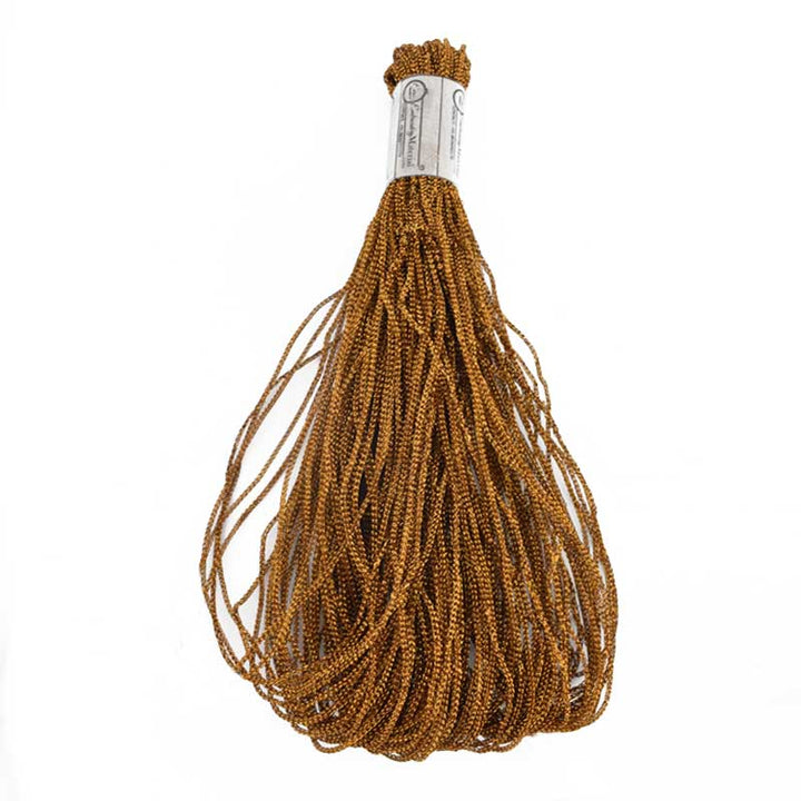 Dark Gold Color Metallic Braided Cord