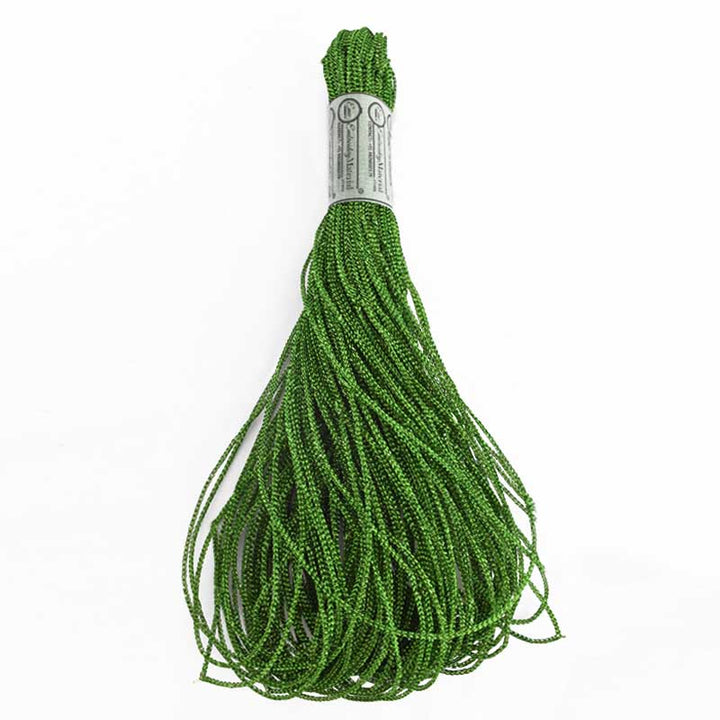 Green Color Metallic Braided Cord