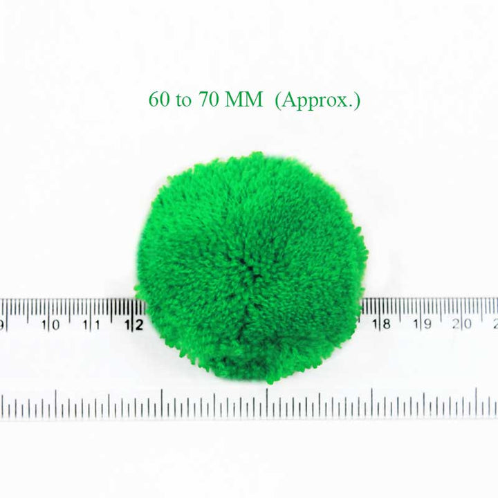 7cm Green pom poms for sale