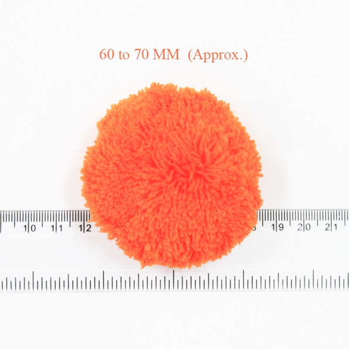 6cm Orange pom poms for sale