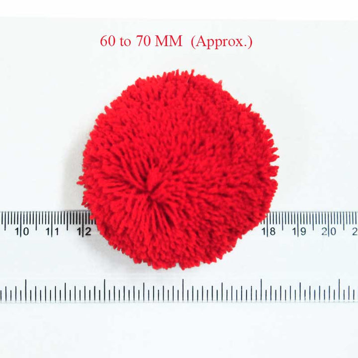 6cm Red pom poms for sale