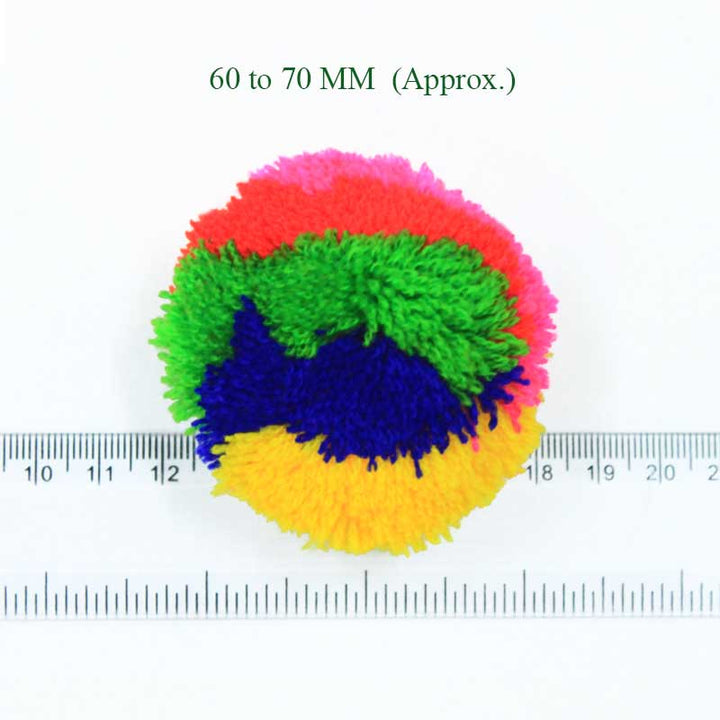 6cm Multi color pom poms for decoration