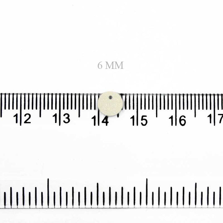  6mm Champagne Beige color top hole sequins