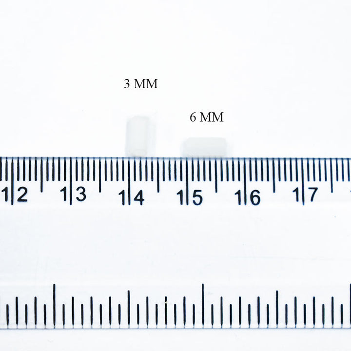 White Rectangle Tube Crystal atlas beads