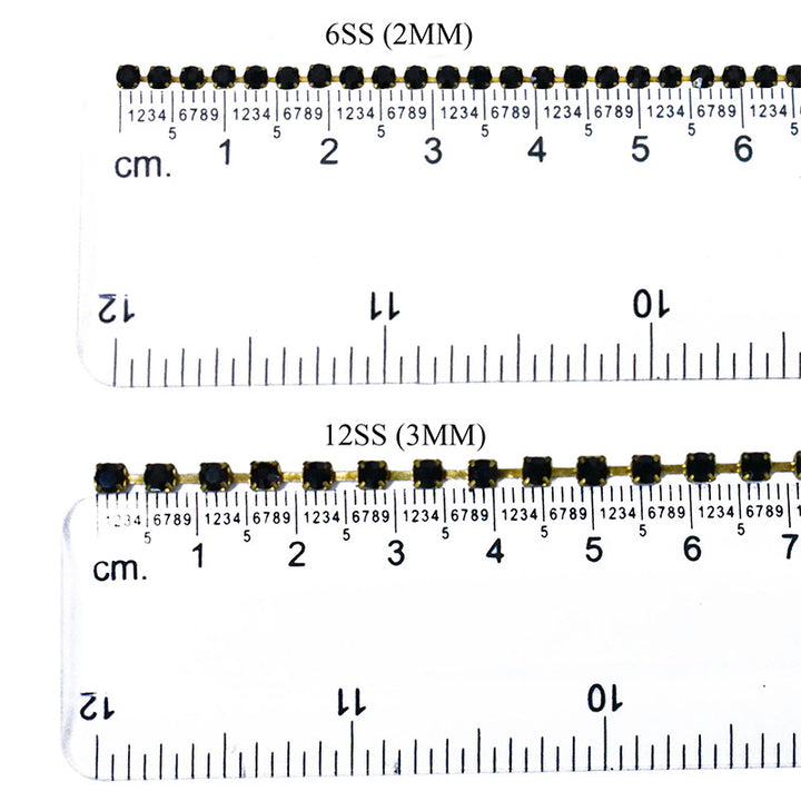 rhinestones cup chain