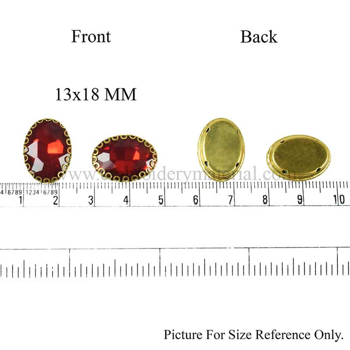 maroon sew on crystals