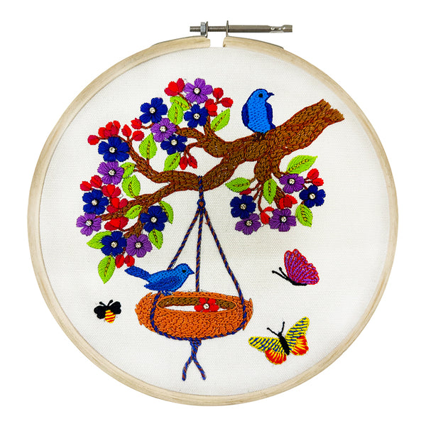 bird nest embroidery kit