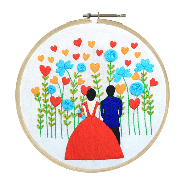 Gift for anniversary, wedding gift, embroidery kit, DIY Embroidery Kit, embroidery kit for Kids, Embroidery kit for adults, Embroidery kit for women, Embroidery kit with cloth, Best selling embroidery kit