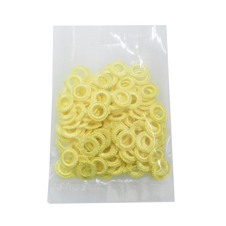 yellow colour crochet rings