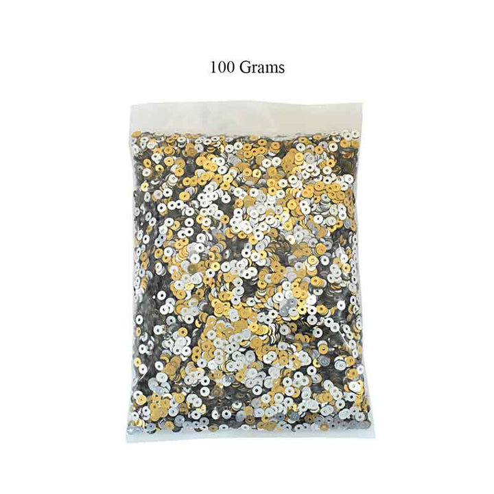 4mm Gold ad Silver color sequins