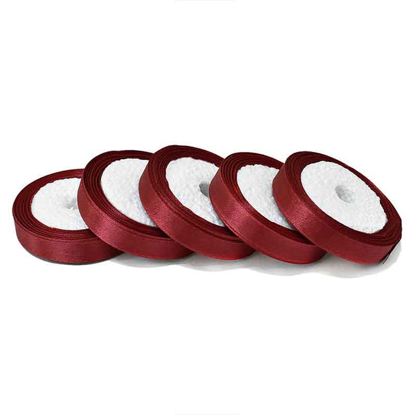  Maroon Color Satin Ribbon