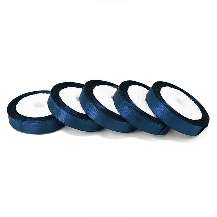 Navy Blue Color Satin Ribbon