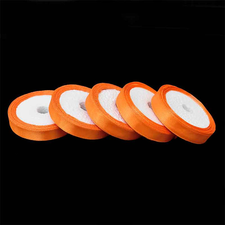 Orange Color Satin Ribbon