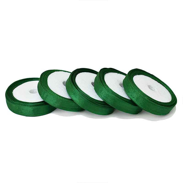  Dark Green Color Satin Ribbon