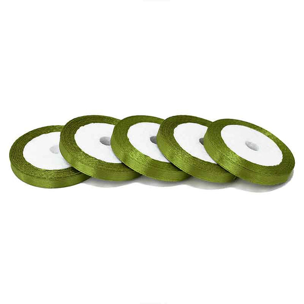 Light Olive Green Color Satin Ribbon