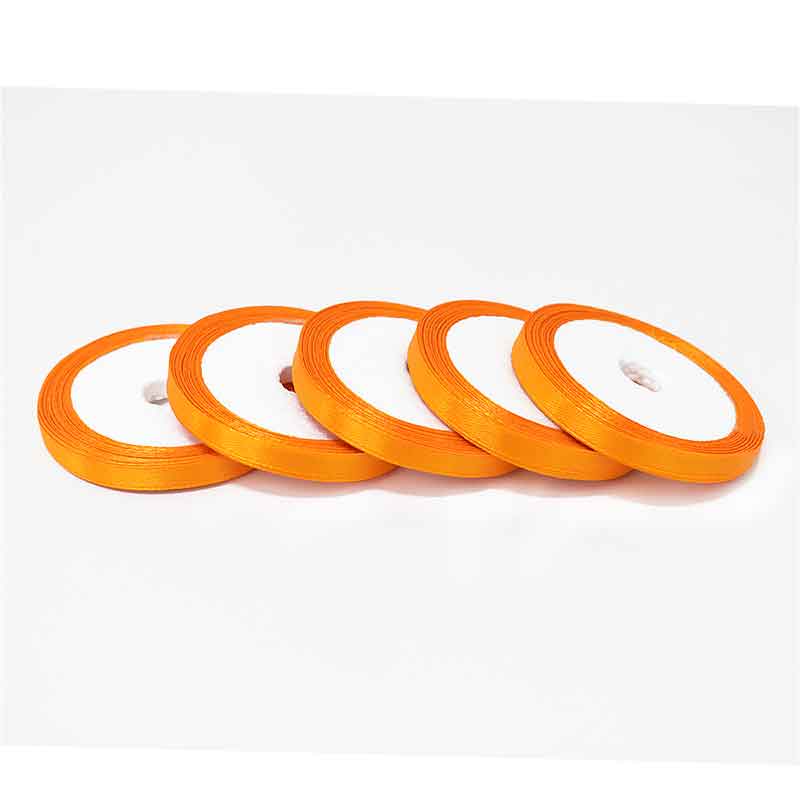 Buy Light Orange color satin ribbon online at wholesale price ...