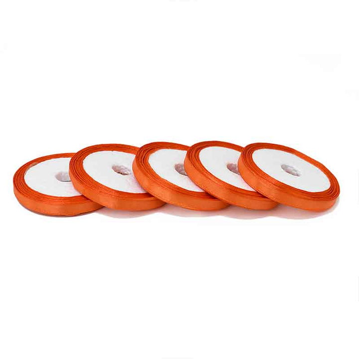 Dark Orange Color Satin Ribbon