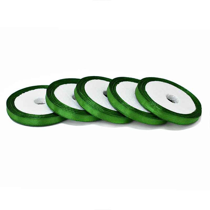 Dark Green Color Satin Ribbon