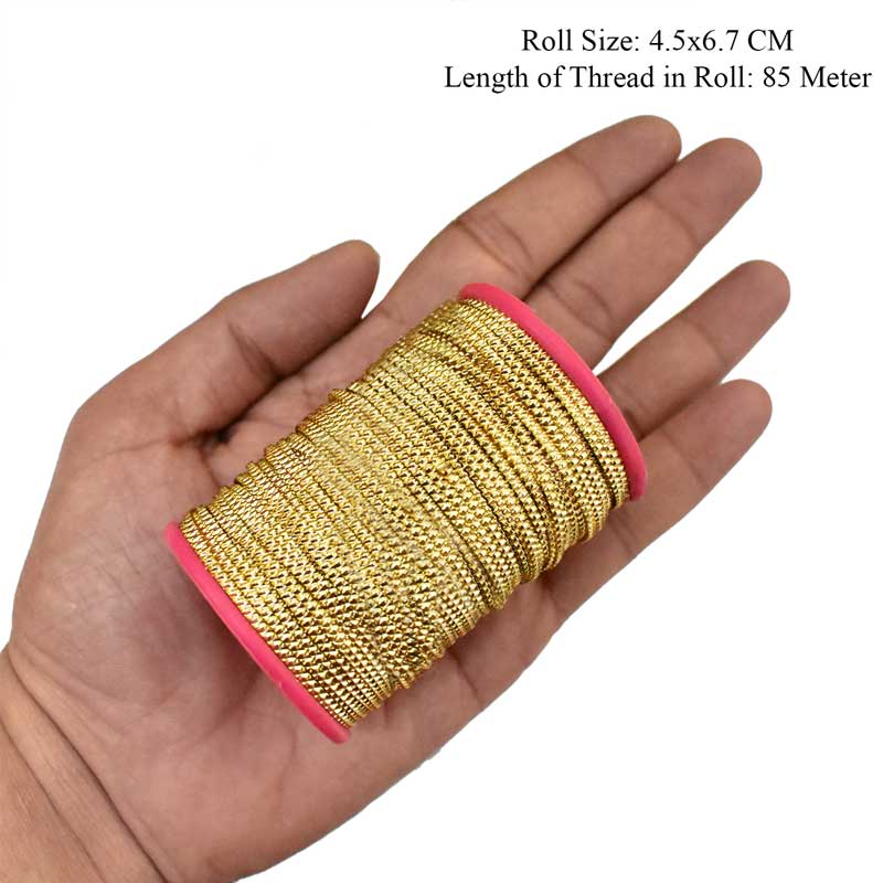 Buy embossed metal thread online at best prices – embroiderymaterial.com