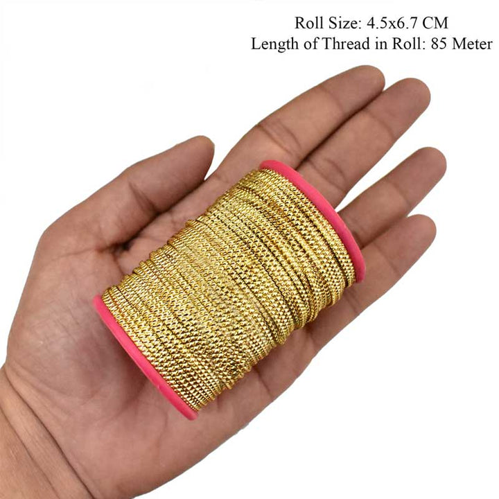 Buy embossed metal thread online at best prices – embroiderymaterial.com