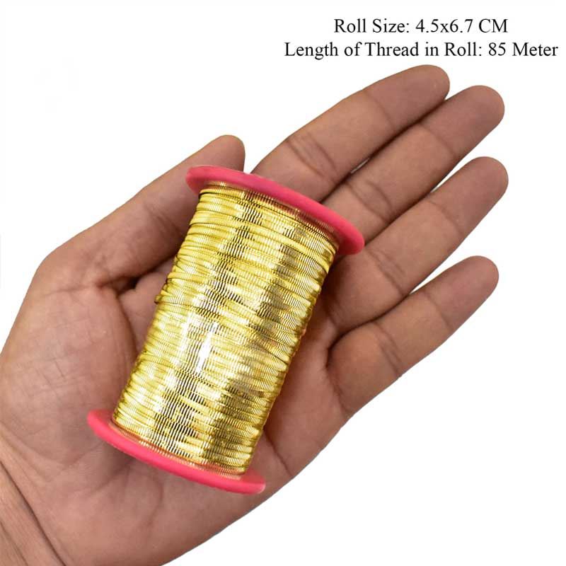 Buy embossed metal thread online at best prices – embroiderymaterial.com