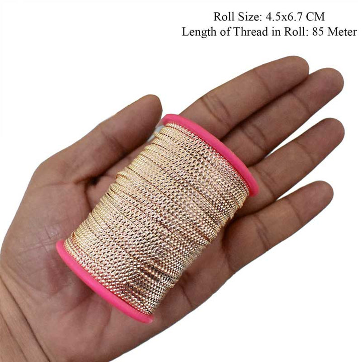 Buy embossed metal thread online at best prices – embroiderymaterial.com
