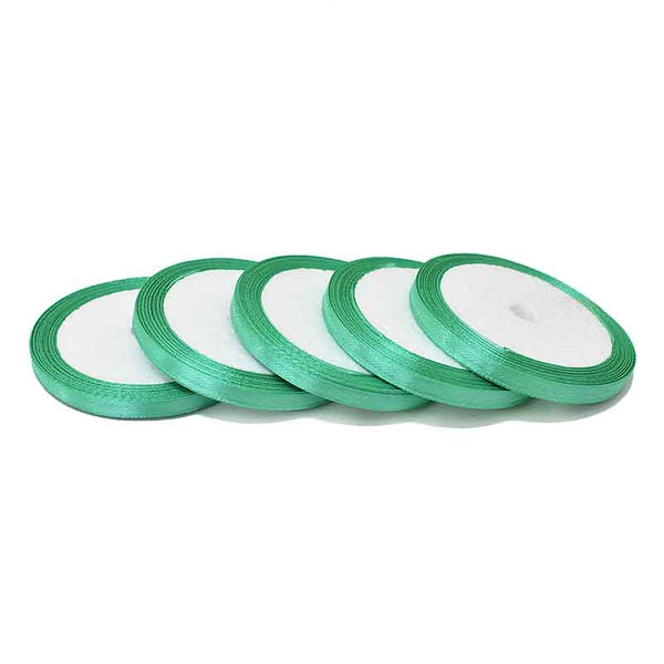 Ocean Green Color Satin Ribbon