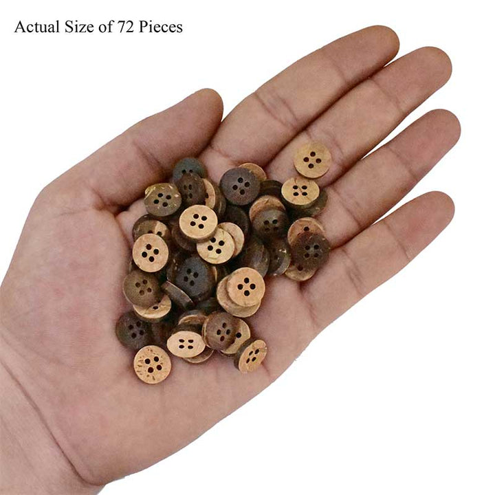 natural wooden button for kurta