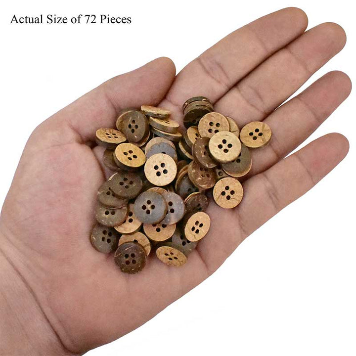 natural wooden button for kurta